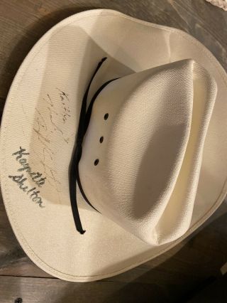 Blake Shelton And Kaynette Shelton Signed Hat From Crawford County Fair In Mo