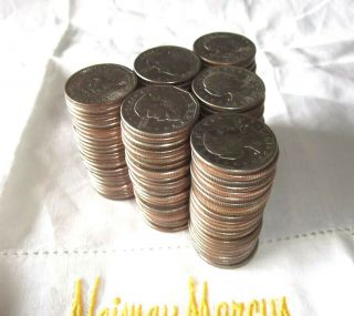 Susan B Anthony (sba) P - D - S Districts 6 Rolls $1 Dollar Coins 150 Of Them