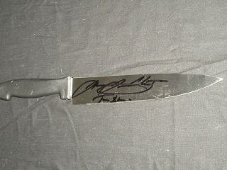 James Jude Courtney Signed Steel Knife The Shape Michael Myers Halloween 2018
