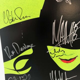 WICKED Witches of Oz Full Cast Signed Autographed Musical 14X22 Poster 3