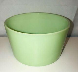 Vintage Bowl Green Glass Jade Jadeite Jadite Straight Sides 5 1/2 " Diameter