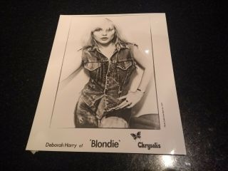 Debbie Deborah Harry Blondie B/w Promo Photo 10 " X 8 " 1977 Chris Stein