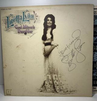 Vintage LORETTA LYNN Signed COAL MINERS DAUGHTER Autograph Album w/ Inscription 2