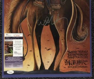 Willie Nelson Photo Signed 13x19 Concert Poster Fillmore JSA Autographed ' 11 3