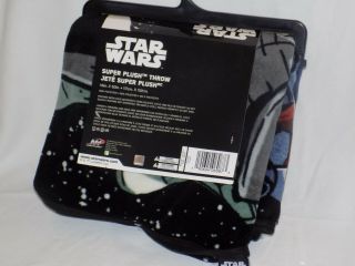 Star Wars Darth Vader Boba Fett Stormtrooper Plush Fleece Throw Blanket 2