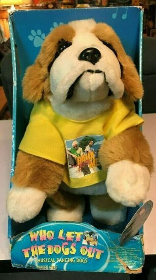 Vintage 2001 Baha Men Who Let The Dogs Out Dancing Plush Animatronic Dog