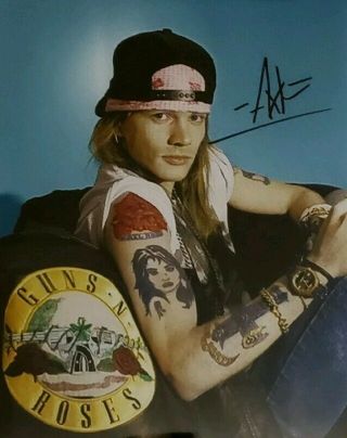 Axl Rose - Signed Autographed 8x10 Photo - Gnr - Guns N Roses - W/coa