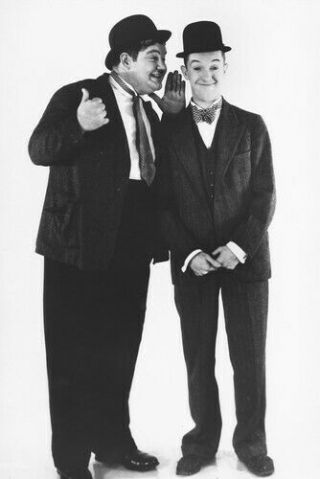 Laurel And Hardy Vintage 4x6 Inch Real Photo 449521
