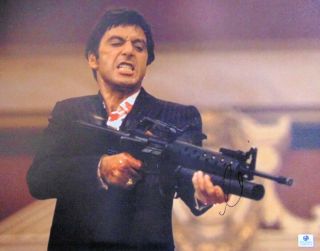 Al Pacino Signed Autographed 11x14 Photo Scarface Tony Montana Shooting Gv687919