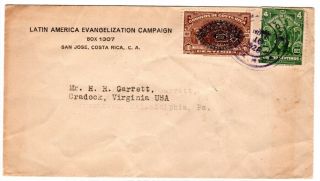 Costa Rica Cover To Usa Emergency Surcharge 1926 Amc