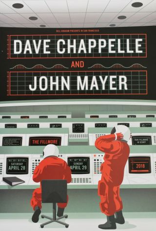Dave Chappelle Poster W/ John Mayer F1572 Fillmore
