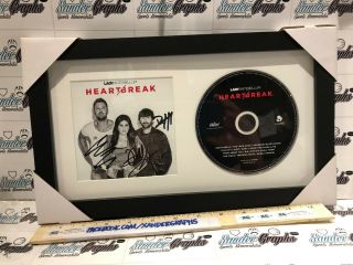 Lady Antebellum Signed Autographed Cd Cover Display Framed Matted