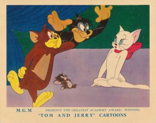Tom And Jerry Cartoons Lobby Card Tom Jerry And Butch With Toodles