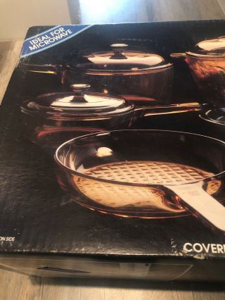 VISIONS RANGETOP COOKWARE BY CORNING 7 PC COOK ' S CLASSIC SET V - 268 2