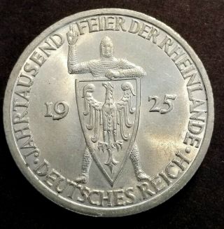 Wonderful Germany 3 Marks 1925 A Silver Coin