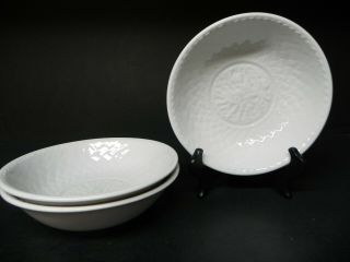 Elegant Royal Worcester China Gourmet Set Of 3 - 7 " Cereal Bowls
