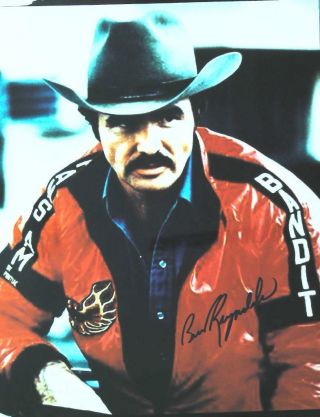 Burt Reynolds Smokey And The Bandit Autographed 11x14 Signed Photo,