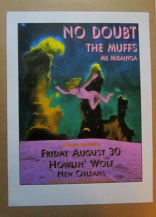 No Doubt 1996 Concert Poster Howlin Wolf Orleans,  La Matt Getz