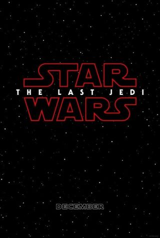 Star Wars The Last Jedi Advance Movie Poster Double Sided 27x40