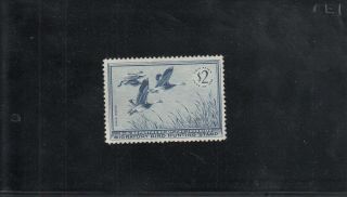 Rw22 $2 Blue Geese Nh Duck Stamp Cv $85