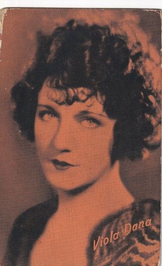 Viola Dana - Hollywood Silent Movie Star 1920s Arcade/exhibit Postcard