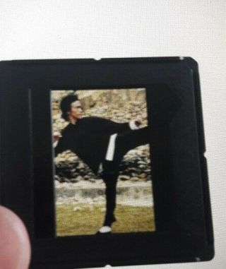 2 Bruce Lee In Action - Very Rare Promo Slides - Transparency 35mm - Mn -