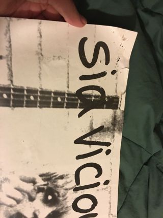 Sid Vicious Love Kills NYC Record Promo Poster Nancy Rare And 2