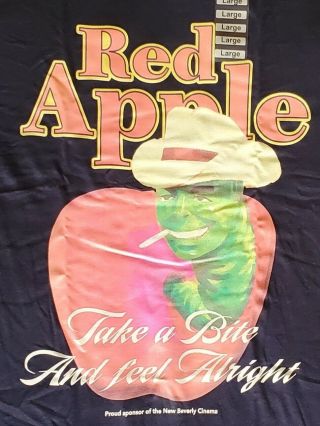 Once Upon A Time In Hollywood Red Apple Cigarettes Promo Shirt Large