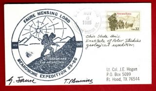 Ohio State U,  Institute Of Polar Studies 1985 Geological Exped.  To Antarctica
