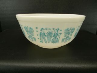 Vintage Pyrex Amish Butterprint Turquoise Mixing Bowl 403