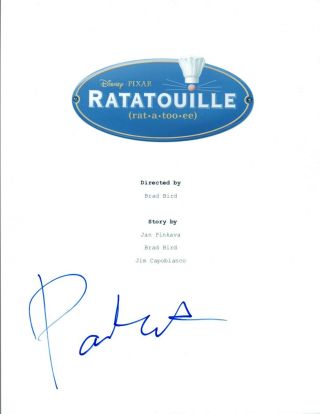 Patton Oswalt Signed Autographed Ratatouille Movie Script