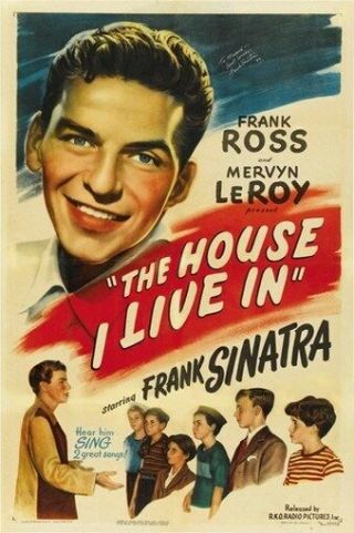 The House I Live In Movie Poster Frank Sinatra Vintage