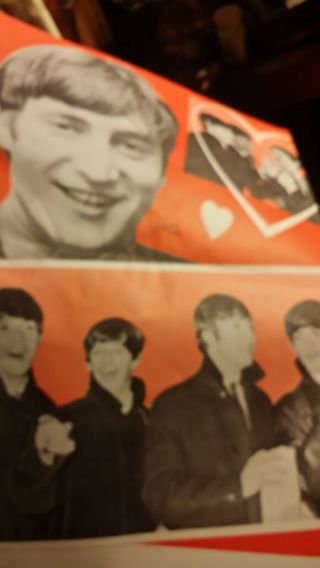 The Beatles Rare 1964 Dell Poster 53x19 2