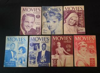 7 Vtg.  1962 - 1964 Movies Today Magazines Doris Day Hayley Mills Theater Premium