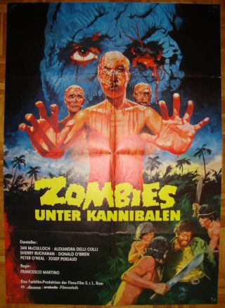 Doctor Butcher M.  D.  - Zombi Holocaust - Horror - Zombies - German (24x33 Inch)