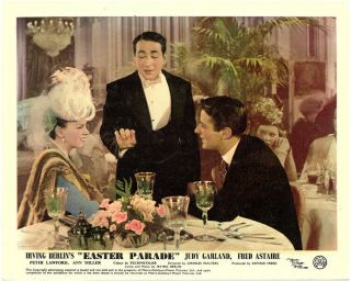 Easter Parade Lobby Card Peter Lawford Judy Garland 1948 Dining