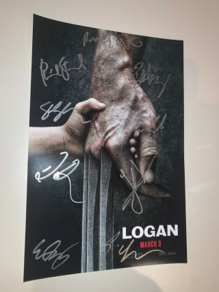 Logan Cast Signed Poster 8x12 W/
