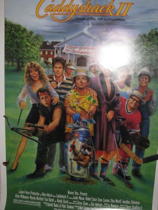 Caddyshack Ii Video Promo Poster - 1988 - Rolled