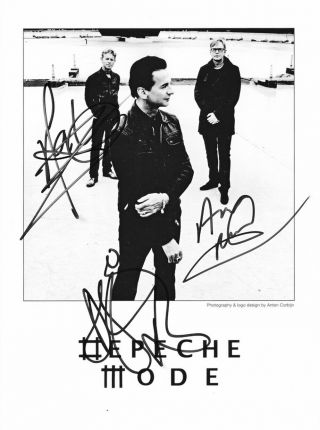 Depeche Mode Autograph 5x7 Signed Photo (hand Signed)