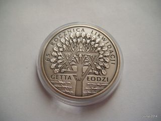 20 Zl.  2009 65th Anniversary Of The Liquidation Of The Getto Proof Silver