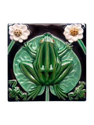 Tile Large Frogs 13 - Bordallo Pinheiro - Made In Portugal Gift