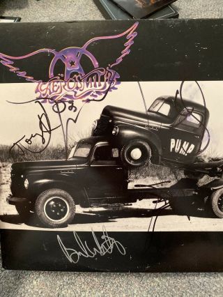 Aerosmith Signed Pump Lp Vinyl