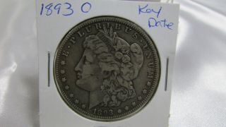 Key Date 1893 - O Morgan Silver Dollar $1 Coin - Ungraded - D10