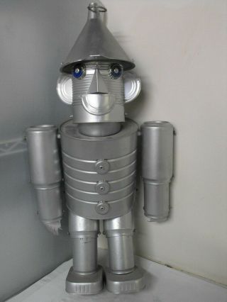 Vintage Tin Man Wizard Of Oz,  Made Of Tin Cans 24 " Tall Handcrafted
