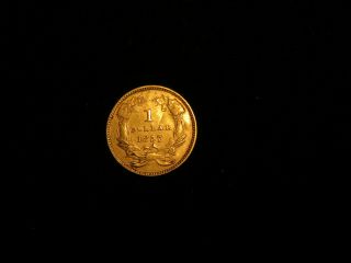1857 US Gold Dollar Type 3 X - 013 2