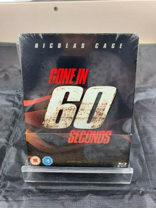 Gone In 60 Seconds Blu - Ray Steelbook Zavvi Exclusive Uk Rare,  New/sealed