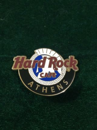 Hard Rock Cafe Pin Athens Global Logo Series Ancient Greek Helmet In Center