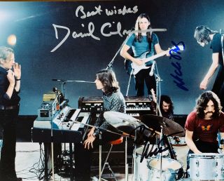 Pink Floyd Hand Signed 8x10 David Gilmour Nick Mason Roger Waters The Wall