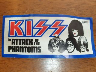Vintage Kiss Attack Of The Phantom Movie Sticker
