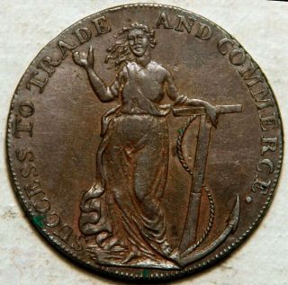 Essex Great Britain 1/2 Penny Halfpenny 1794 Conder Token
